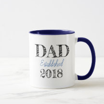 DAD Established 2018 customisable Mug