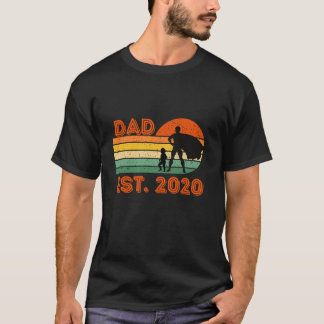 Dad Established 2020 Est New Dad Daddy Father Gift T-Shirt