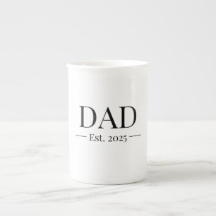 Dad Established 2025 Bone China Mug