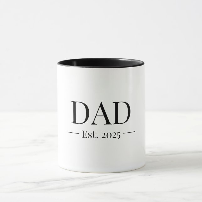 Dad Established 2025 Mug (Center)