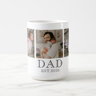 Dad Established 3 Photo Coffee Mug