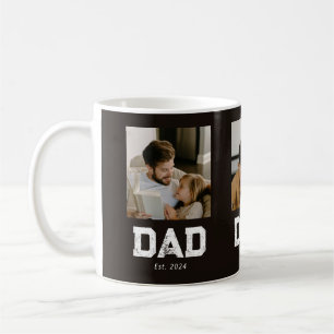 Dad Established Black Fun 3 Photo Coffee Mug