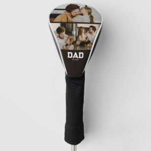 Dad Established Black Fun 3 Photo Golf Head Cover