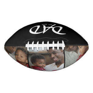 Dad Established Bold Black 3 Photo American Football