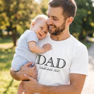 Dad Established Bold Black White T-Shirt