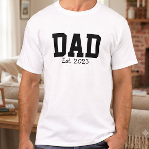 Dad Established Bold Black White T-Shirt