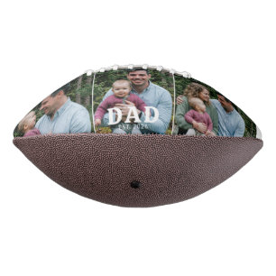 Dad Established Bold Modern Black 3 Photo American Football