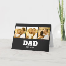 Dad Established Bold Text Black 3 Photo