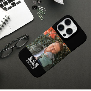 Dad Established Custom Year Photo Father Keepsake iPhone 16 Pro Case