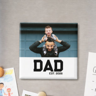 Dad Established Customisable Year Father's Day Magnet