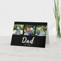 Dad Established Elegant Script Black 3 Photo