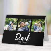 Dad Established Elegant Script Black 3 Photo