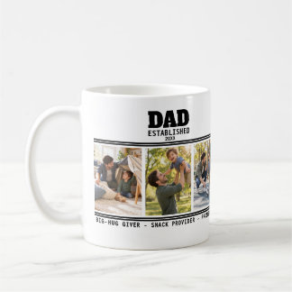 Dad Established Father Child Photo Gift Coffee Mug