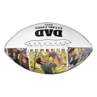 Dad Established Fatherhood Photo Gift American Football