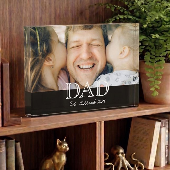 Dad Established Modern Bold Photo Block (Creator Uploaded)