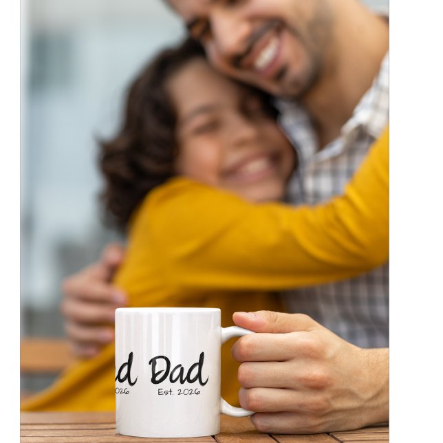 Dad Established new dad gift Coffee Mug (Creator Uploaded)