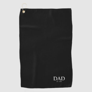 Dad Established New Dad Gift Golf Towel