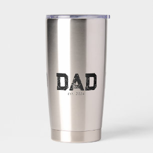 Dad Established New Dad Gift Insulated Tumbler