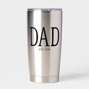 Dad Established New Dad Gift Insulated Tumbler