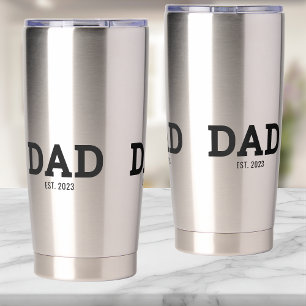 Dad Established New Dad Gift Insulated Tumbler