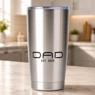 Dad Established New Dad Gift  Insulated Tumbler