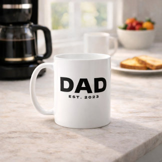 Dad Established New Dad Gift Mug