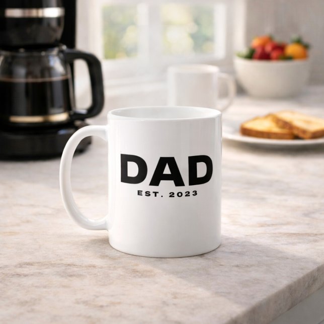 Dad Established New Dad Gift Mug (Creator Uploaded)