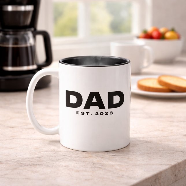 Dad Established New Dad Gift Mug (Creator Uploaded)