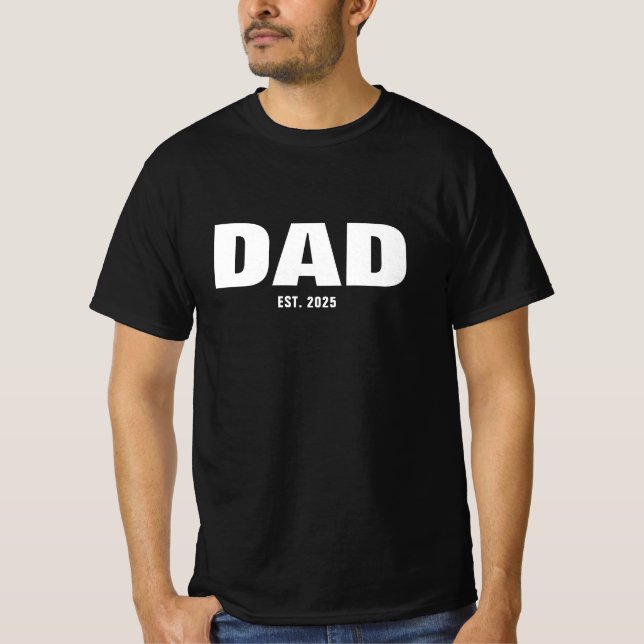 Dad Established New Dad Gift T-Shirt (Front)