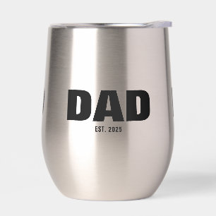 Dad Established New Dad Gift Thermal Wine