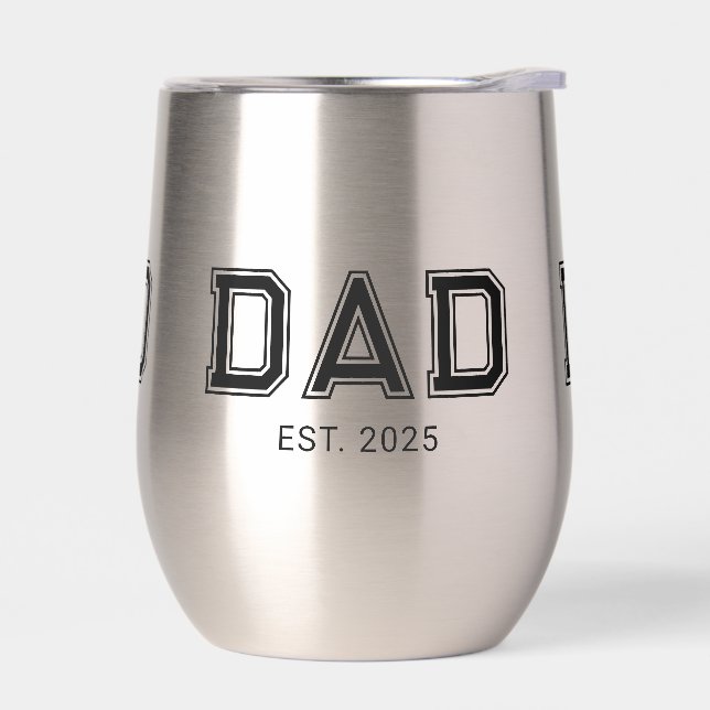 Dad Established New Dad Gift Thermal Wine (Left)