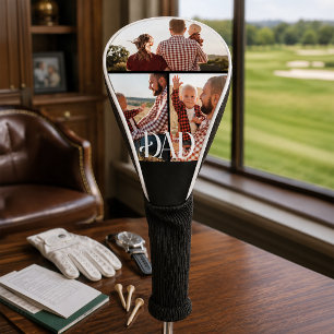 Dad Established Personalised Family Photo Golf Head Cover