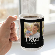 Dad Established Photo Black Fun Bold Simple