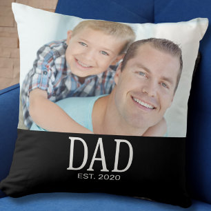 Dad Established Photo Cushion