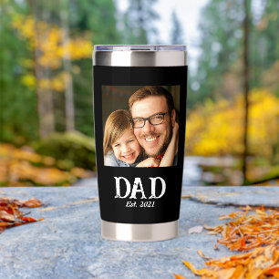 Dad Established Photo Father's Day Insulated Tumbler