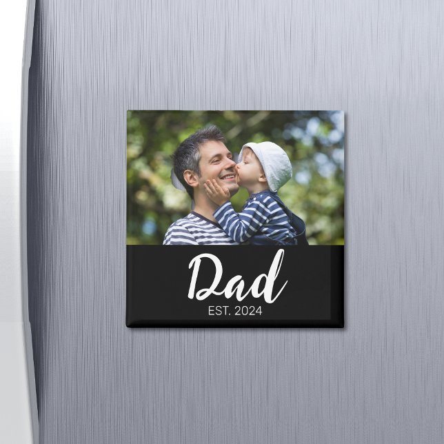 Dad Established Photo Father's Day  Magnet (Creator Uploaded)