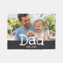 Dad Established Photo Fun Bold Black White