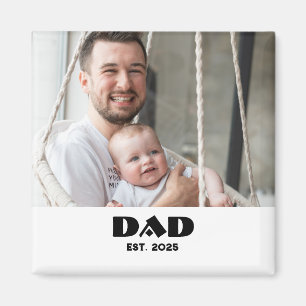 Dad Established Photo Gift Magnet