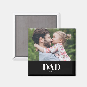 Dad Established Photo Gift Magnet