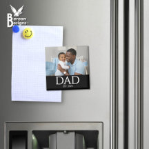 Dad Established Photo Gift Magnet