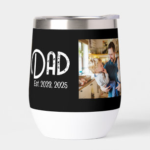 Dad Established Photo Grunge Text