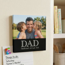 Dad Established Photo Minimal Father's Day Gift