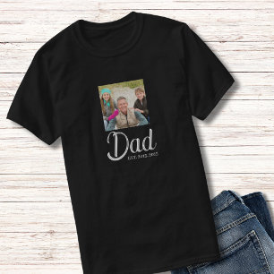 Dad Established Script Photo T-Shirt