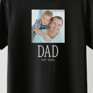 Dad Established Script Photo T-Shirt