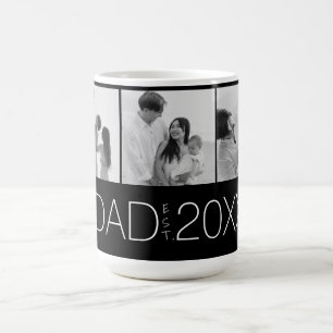 Dad Established Year Photo Gifts Modern Father Coffee Mug