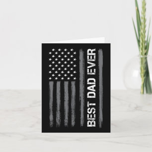 Dad Ever American Flag Funny Fathers Day For Mens Card