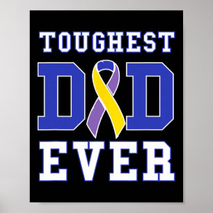 Dad Ever - Bladder Cancer Awareness Ribbon Poster