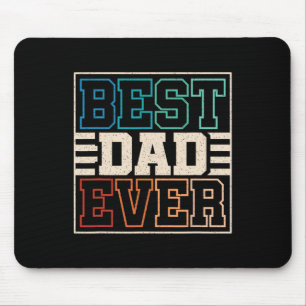 Dad Ever Funny Retro Dad Daddy Father Fathers Day  Mouse Mat