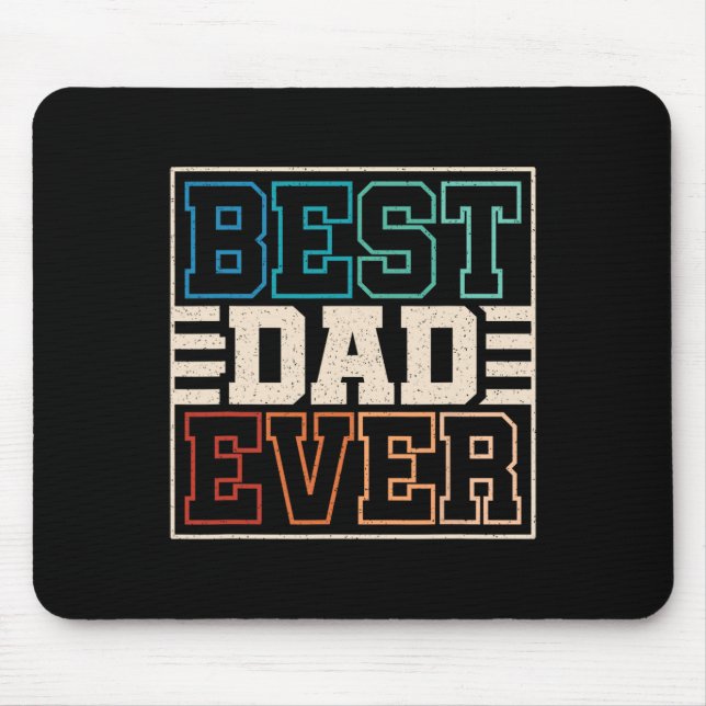 Dad Ever Funny Retro Dad Daddy Father Fathers Day  Mouse Mat (Front)