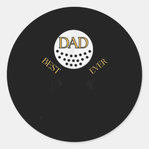 Dad Ever Golf Design _ Funny Golfer Style Classic Round Sticker